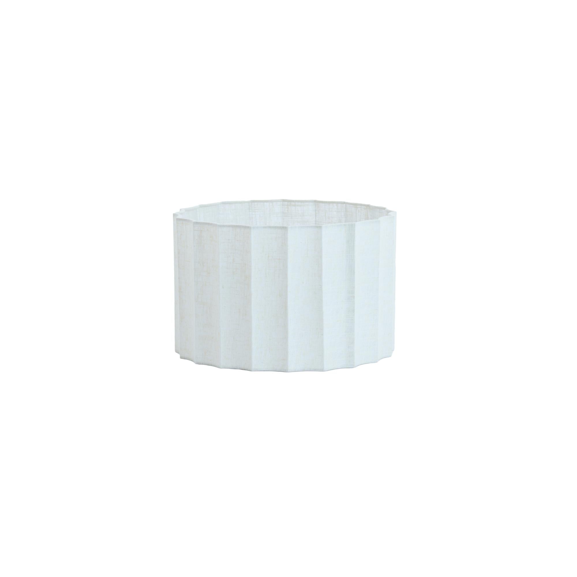 Cilinder lampenkap Disli in Crème - Ø35cm